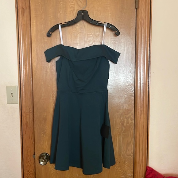 Lulu’s Forest Green A-Line Dress - Picture 2 of 7